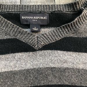 Banana Republic -  Black Striped (Small)
